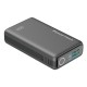 POWERTECH power bank PT-1639 με οθόνη & καλώδιο, 10000mAh, 65W, γκρι