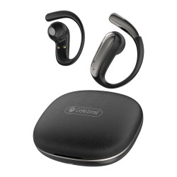 CELEBRAT earphones με θήκη φόρτισης W84, OWS, 13mm, 30/300mAh, μαύρα