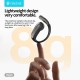 CELEBRAT earphones με θήκη φόρτισης W84, OWS, 13mm, 30/300mAh, μπεζ