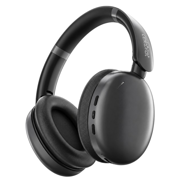 CELEBRAT headphones A47, ασύρματα & ενσύρματα, 40mm, 400mAh, ANC, γκρι