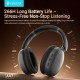 CELEBRAT headphones A47, ασύρματα & ενσύρματα, 40mm, 400mAh, ANC, γκρι