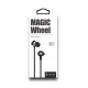CELEBRAT earphones με μικρόφωνο D1, 3.5mm, Φ10mm, 1.2m flat, μαύρα