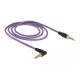 DELOCK καλώδιο Jack stereo σε Jack stereo 4pin 3.5mm, 90°, μωβ, 1m