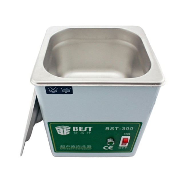 BEST Ultrasonic Cleaner BST-300, Stainless Steel, 50W