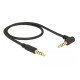 DELOCK Καλώδιο Jack stereo σε Jack stereo 4pin 3.5mm, 90°, μαύρο, 1m