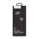 CELEBRAT earphones με μικρόφωνο D7, 3.5mm σύνδεση, Φ10mm, 1.2m, μαύρα