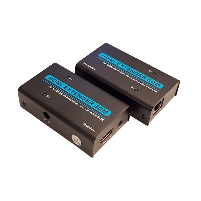 POWERTECH HDMI video extender CAB-H074 μέσω καλωδίου RJ45, 1080p, 60m