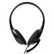 POWERTECH Headphones με μικρόφωνο PT-734 105dB, 40mm, 3.5mm, 1.8m, μαύρο