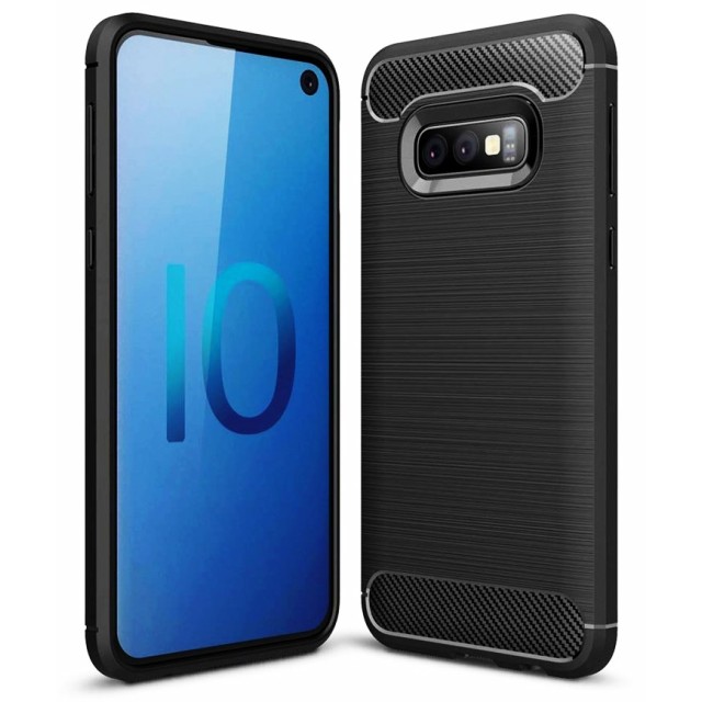 POWERTECH Θήκη Carbon Flex MOB-1254 για Samsung Galaxy S10e, μαύρη