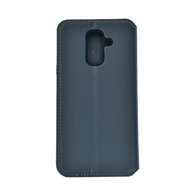 POWERTECH Θήκη Slim Leather για Samsung A6 Plus 2018, γκρι