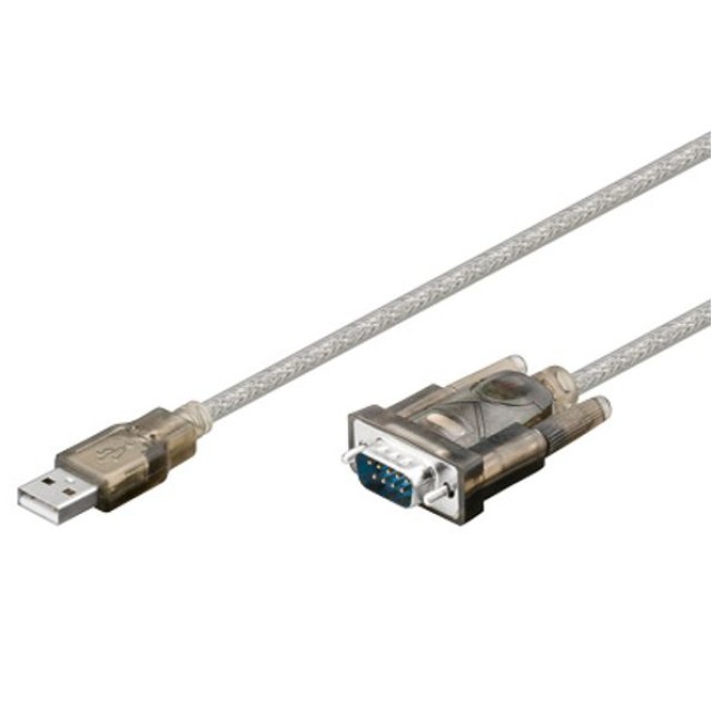 GOOBAY καλώδιο USB σε RS-232 68875, 1 Mbit/s, 1.5m, διάφανο