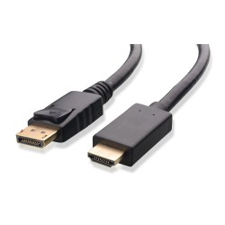 POWERTECH καλώδιο DisplayPort σε HDMI CAB-DP029, 1080p, CCS, 5m, μαύρο