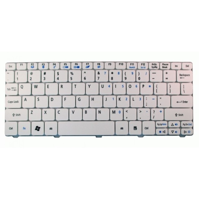 Πληκτρολόγιο για Acer D260/532H/D255/D270/521/533, λευκό