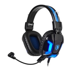 SADES Gaming Headset Element SA-702-BL, blue LED, 3.5mm, 40mm ακουστικά