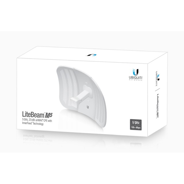 UBIQUITI LiteBeam M5 airMAX CPE Access Point LBE-M5-23, 23dBi, 5GHz