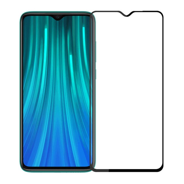 POWERTECH Tempered Glass 5D, Full Glue, Xiaomi Redmi Note 8 Pro, μαύρο