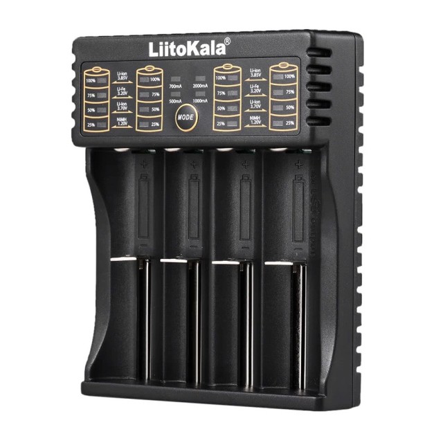 LIITOKALA φορτιστής LII-402 για μπαταρίες NiMH/CD, Li-Ion, IMR, 4 slots