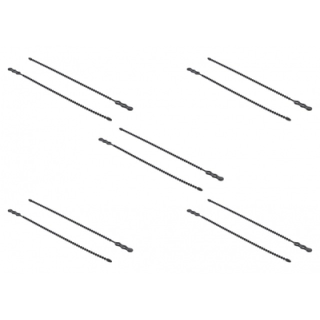 DELOCK reusable δεματικά καλωδίων 18966, 210x4.5mm, μαύρα, 10τμχ