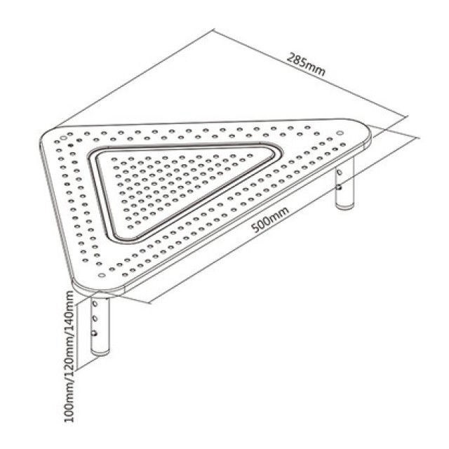 BRATECK επιτραπέζια βάση STB-083 για οθόνη 13"-32" & laptop, έως 20kg