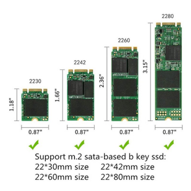 POWERTECH Converter USB 3.0 σε M.2 SSD TOOL-0020, 2230/2242/2260/2280