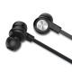 CELEBRAT earphones με μικρόφωνο D9, 3.5mm σύνδεση, Φ10mm, 1.2m, μαύρα