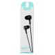 USAMS earphones με μικρόφωνο EP-12, 3.5mm σύνδεση, Φ10mm, 1.2m, μαύρα