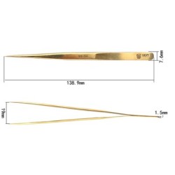 BEST Τσιμπίδα BST-SS-SA, 138.9 x 7.6mm, Ίσια