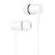 CELEBRAT earphones με μικρόφωνο G13, 3.5mm σύνδεση, Φ10mm, 1.2m, λευκό