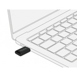 DELOCK Adapter USB Type-C 61003, Bluetooth 4.0 + EDR, μαύρο