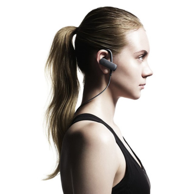 AUDIO-TECHNICA bluetooth earphones ATH-SPORT70BT, 9mm, μαύρα