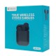 CELEBRAT earphones με θήκη φόρτισης W10, True Wireless, 30/300mAh, μαύρα