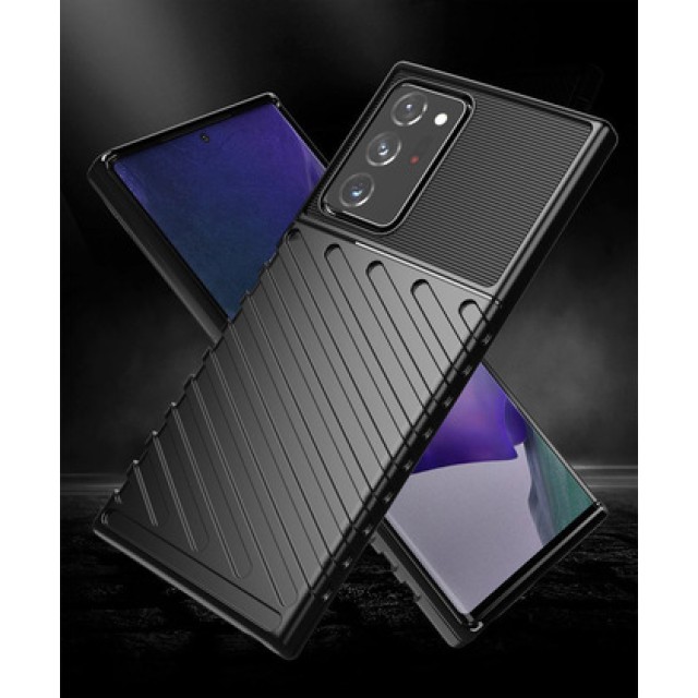 POWERTECH Θήκη Carbon MOB-1585 για Samsung Note 20, μαύρη