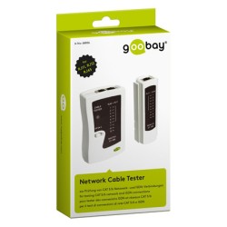 GOOBAY tester δικτύου 68856, CAT 5/6 & ISDN, RJ11, RJ12, & RJ45