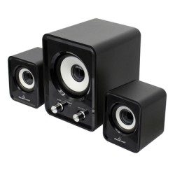 POWERTECH ηχεία Essential sound PT-843, 2.1, 5W + 2x 3W, 3.5mm, μαύρα