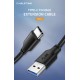 CABLETIME καλώδιο USB-C σε USB CMAMN, 15W, 5Gbps, 3m, μαύρο