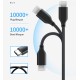 CABLETIME καλώδιο USB-C σε USB CMAMN, 15W, 5Gbps, 3m, μαύρο