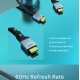 CABLETIME καλώδιο HDMI 2.1 CT-HM8K, 8K/60Hz, 48Gbps, 28AWG, 1m, μαύρο