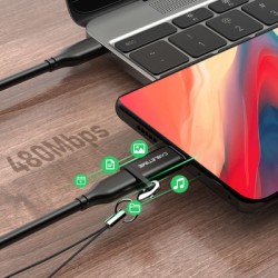 CABLETIME αντάπτορας USB Type-C σε USB Micro CMBF, μαύρος