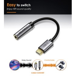 CABLETIME αντάπτορας USB-C σε 3.5mm CT-CMAUDIO, γκρι