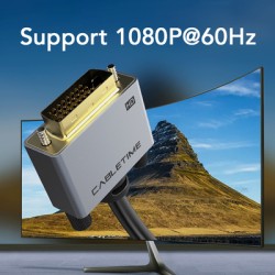 CABLETIME καλώδιο HDMI σε DVI PH241G, 1080p/60Hz, 2m, μαύρο