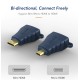 CABLETIME αντάπτορας micro HDMI σε HDMI HA16R, 4K/60Hz, μπλε