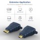CABLETIME αντάπτορας micro HDMI σε HDMI HA16R, 4K/60Hz, μπλε