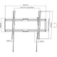 BRATECK Επιτοίχια βάση LP72-46T, για οθόνη 37"-80", έως 75kg