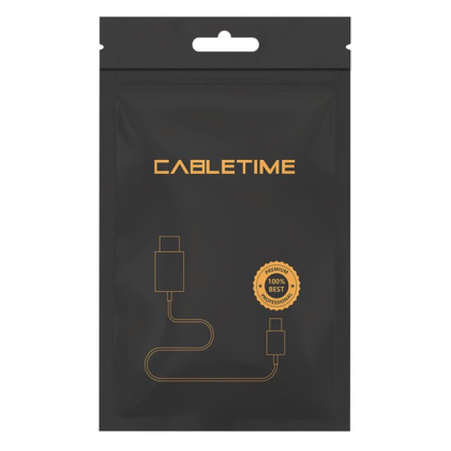 CABLETIME docking station CMHD31, 3 θυρών, USB-C, 60W PD, 4K, γκρι