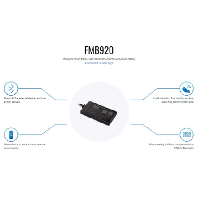 TELTONIKA GPS Tracker αυτοκινήτου FMB920AE5M01, GSM/GPRS/GNSS, Bluetooth TELTONIKA GPS Tracker αυτοκινήτου FMB920AE5M01, GSM/GPRS/GNSS, Bluetooth
