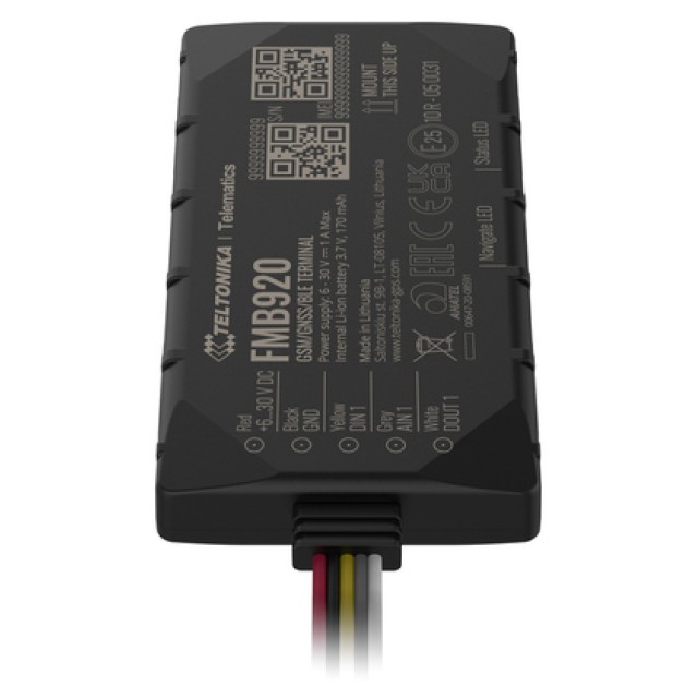 TELTONIKA GPS Tracker αυτοκινήτου FMB920AE5M01, GSM/GPRS/GNSS, Bluetooth TELTONIKA GPS Tracker αυτοκινήτου FMB920AE5M01, GSM/GPRS/GNSS, Bluetooth