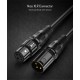 CABLETIME καλώδιο μικροφώνου XLR 11B24, 3-pin, 24AWG, 20m, μαύρο