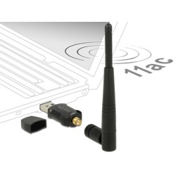 DELOCK ασύρματος USB αντάπτορας δικτύου 12462, 433/150Mbps, 2.4/5GHz