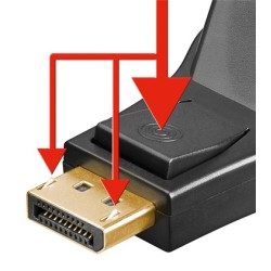 GOOBAY αντάπτορας DisplayPort σε DVI-D 1.1 51720, gold-plated, μαύρος