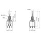 GOOBAY διακόπτης 10023, 6-pin, ON-OFF-ON, 3A 250V, 5τμχ